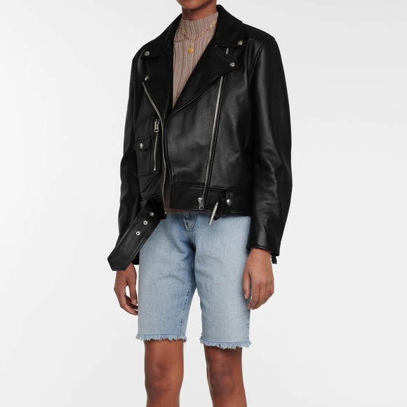 Acne Oversized Leather Jacket - Picture 3 of 7